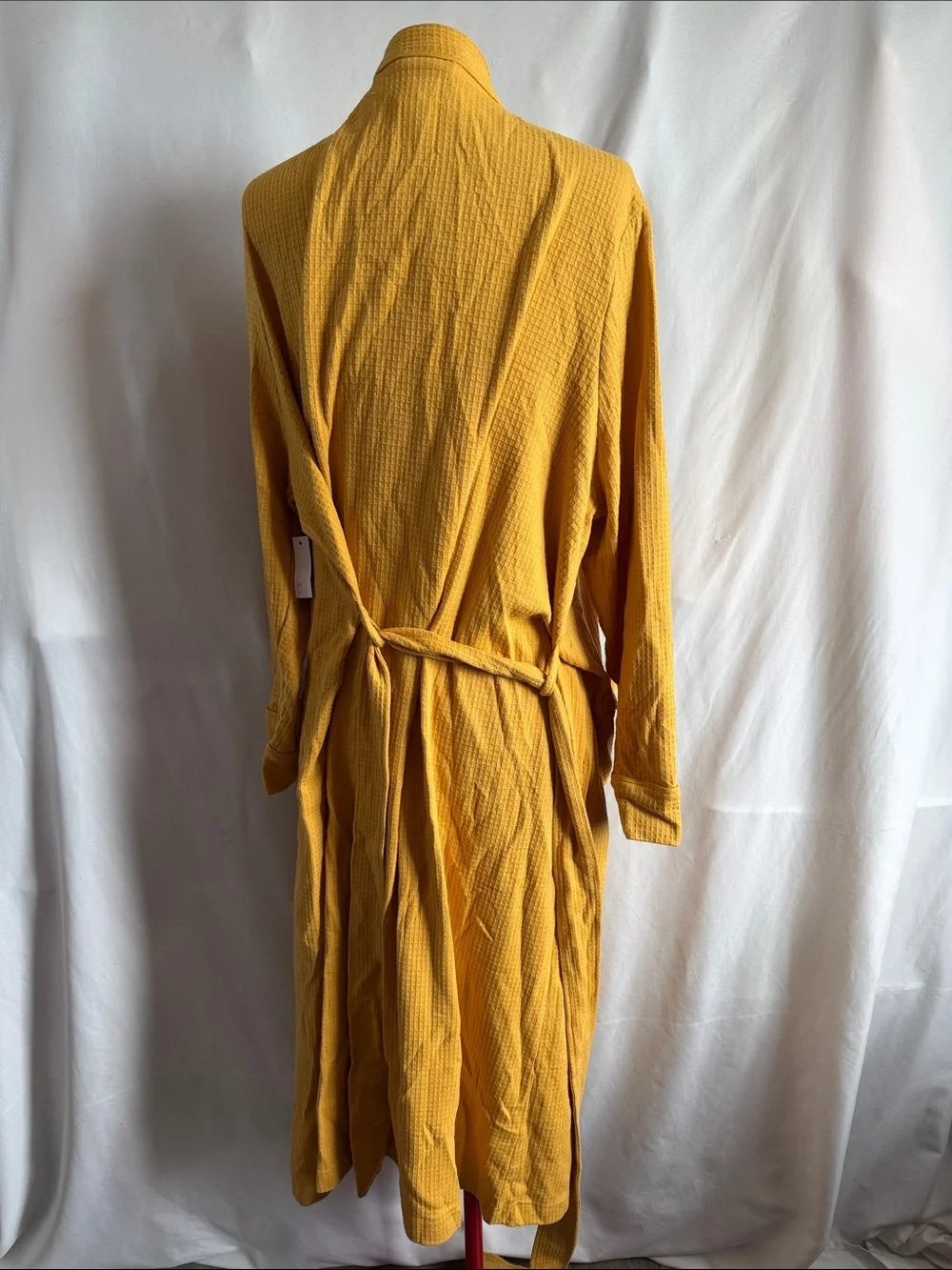 Amazon Essentials Mustard Yellow Waffle Robe - Picture 3 of 5